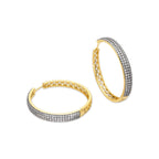 Pendientes con Circonita Brillante acabado oro 18k - Droke