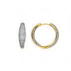 Pendientes con Circonita Brillante acabado oro 18k - Lioa