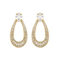 Pendientes con Circonita Brillante acabado oro 18k - Iame