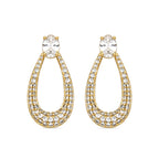 Pendientes con Circonita Brillante acabado oro 18k - Iame