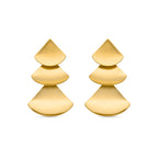 Pendientes acabado oro 18k - Lyoda