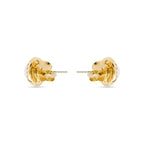 Pendientes con Perla Blanca acabado oro 18k - Basnik
