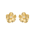 Pendientes con Perla Blanca acabado oro 18k - Leod