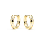 Pendientes acabado oro amarillo de 18k y Circonita Brillante - Yase
