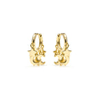 Pendientes acabado oro amarillo de 18k - Praz
