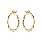 Pendientes con Circonita Brillante acabado oro 18k - Firmou