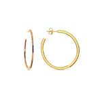 Pendientes con Circonita Brillante acabado oro 18k - Macare