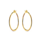 Pendientes con Circonita Brillante acabado oro 18k - Macare