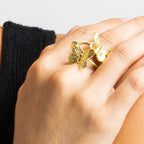 Anillo acabado oro 18k - Yigba