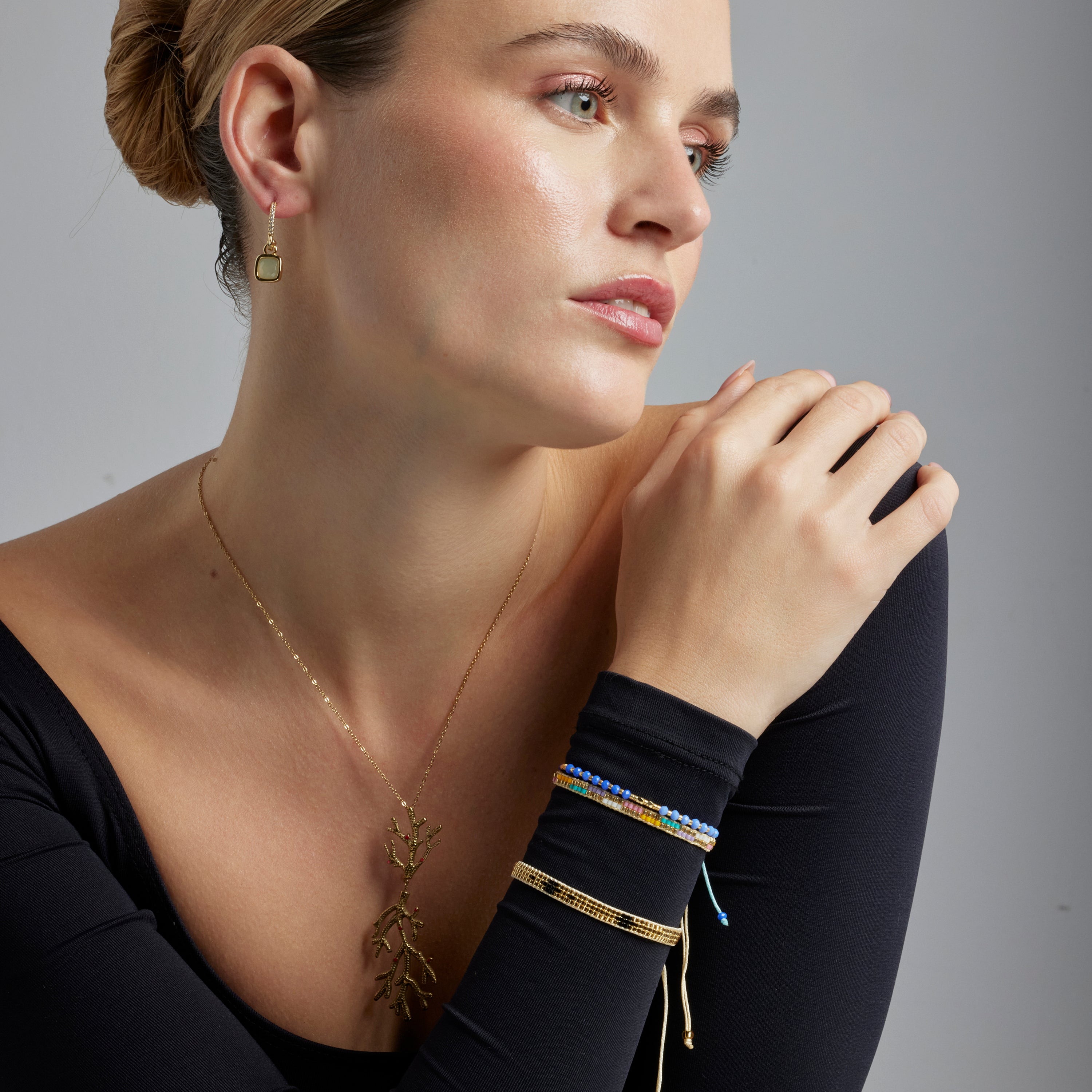 Collar acabado oro 18k - Ikuzol