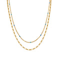 Collar con Lacado Multicolor acabado oro 18k - Cautar