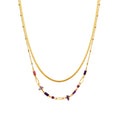 Collar con Lacado Multicolor acabado oro 18k - Rysai