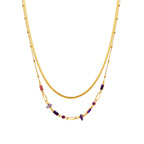 Collar con Lacado Multicolor acabado oro 18k - Rysai