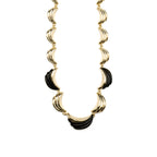 Collar con Resina Negra acabado oro 18k - Modwi