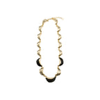 Collar con Resina Negra acabado oro 18k - Modwi
