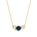 Collar con Ojo de Gato acabado oro 18k - Sitla