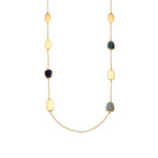 Collar con Lacado Azul acabado oro 18k - Talyu