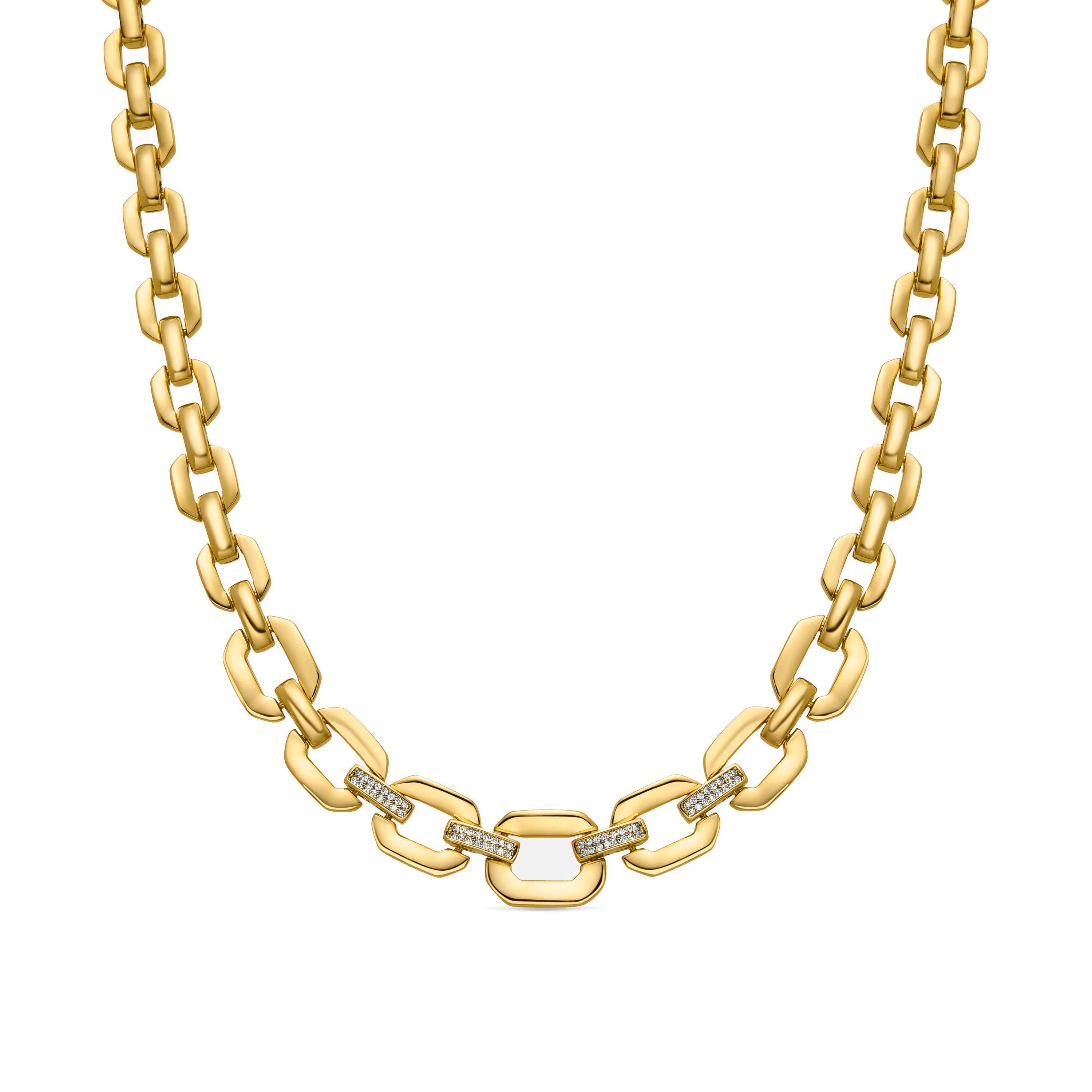 Collar con Circonita Brillante acabado oro 18k - Wigne