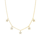 Collar con Circonita Brillante acabado oro 18k - Zeam