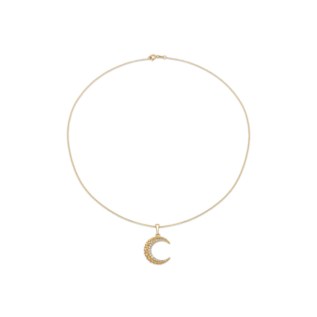 Collar con Circonita Brillante acabado oro 18k - Saisle