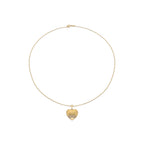 Collar con Circonita Brillante acabado oro 18k - Emmu