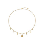 Collar con Circonita Brillante acabado oro 18k - Hifast