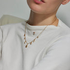 Collar con Circonita Brillante acabado oro 18k - Hifast