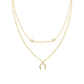 Collar con Circonita Brillante acabado oro 18k - Zalxa
