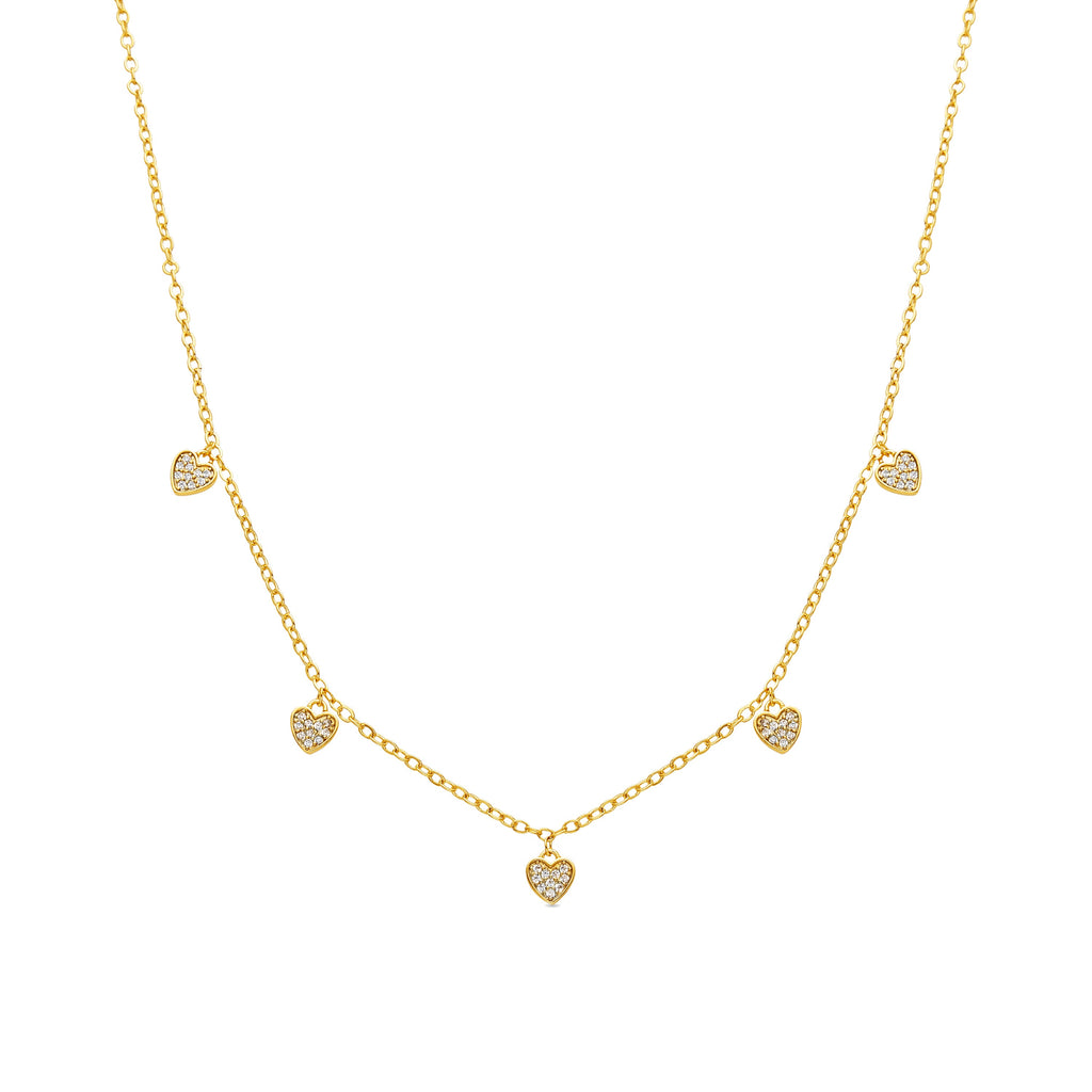 Collar con Circonita Brillante acabado oro 18k - Ridbe