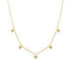 Collar con Circonita Brillante acabado oro 18k - Ridbe