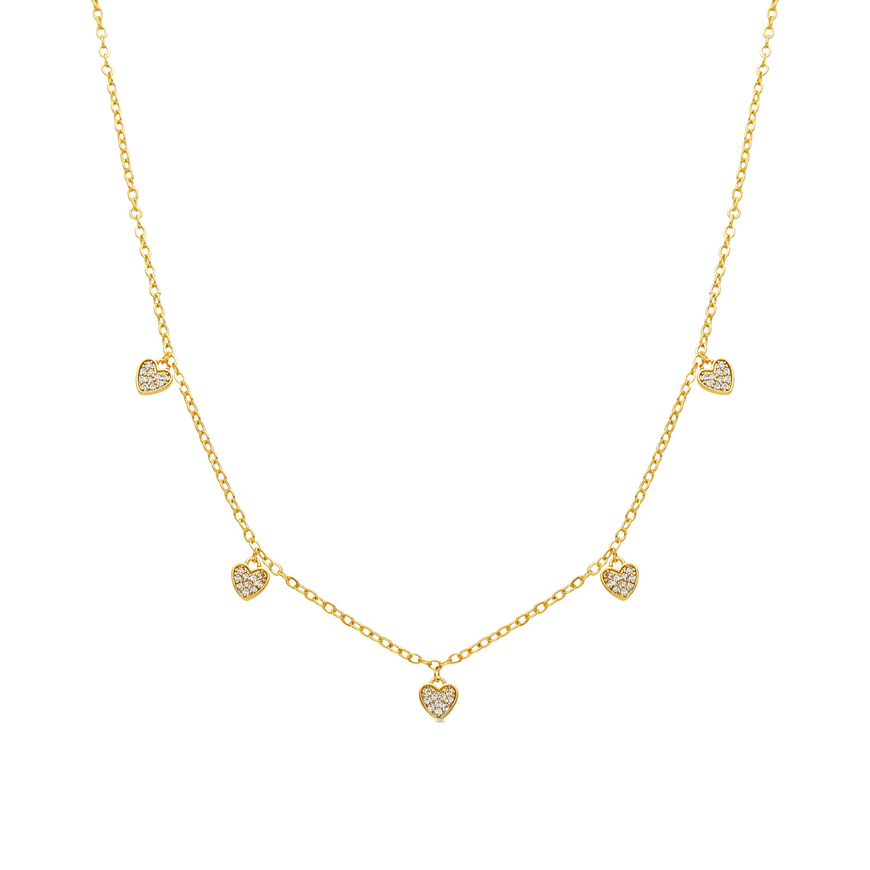Collar con Circonita Brillante acabado oro 18k - Ridbe