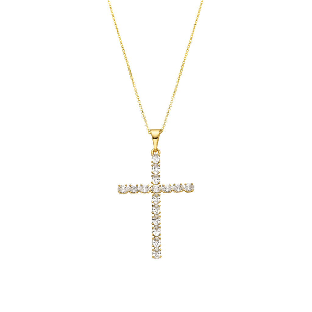 Collar con Circonita Brillante acabado oro 18k - Buteo