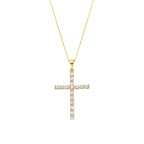 Collar con Circonita Brillante acabado oro 18k - Buteo