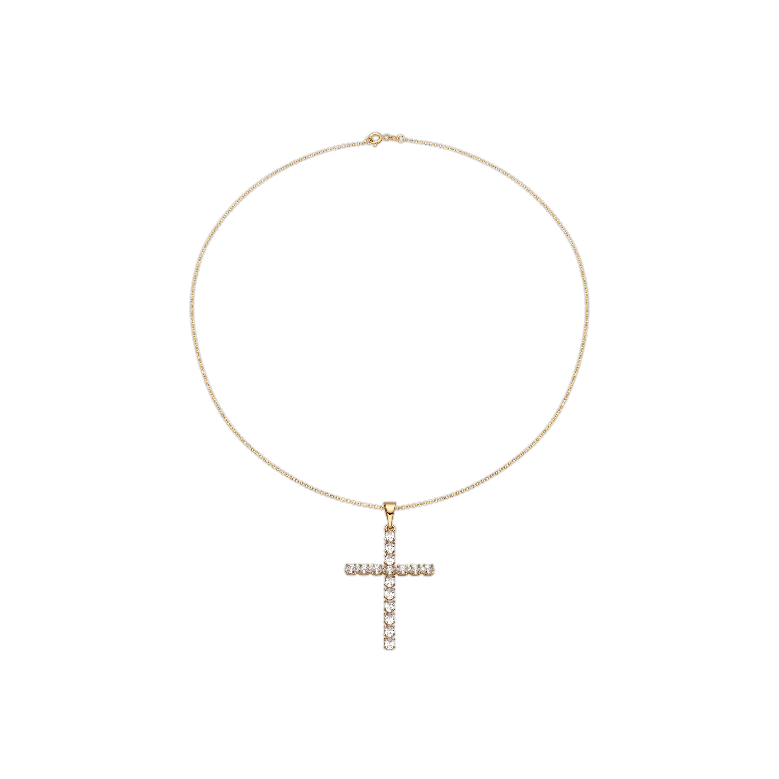 Collar con Circonita Brillante acabado oro 18k - Buteo