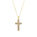 Collar con Circonita Brillante acabado oro 18k - Diora