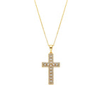 Collar con Circonita Brillante acabado oro 18k - Diora