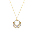Collar con Circonita Brillante acabado oro 18k - Sili