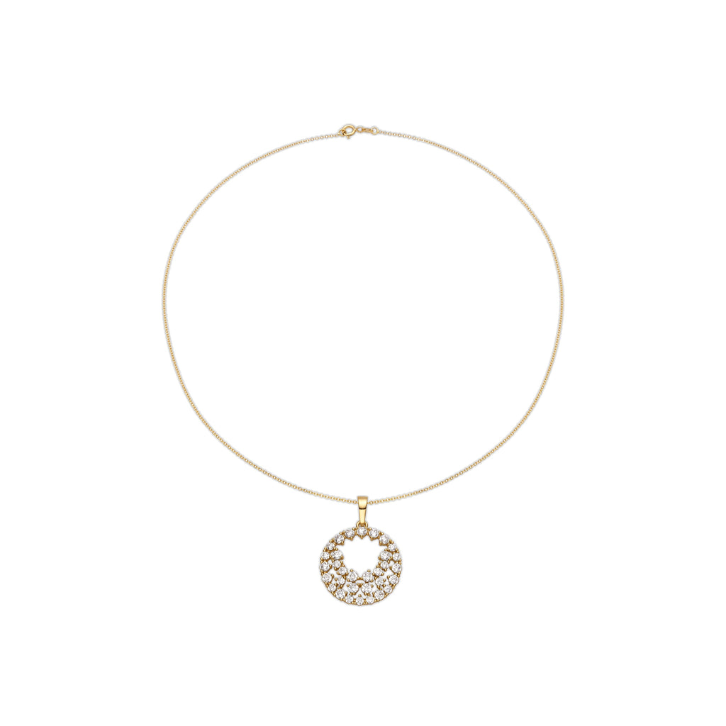 Collar con Circonita Brillante acabado oro 18k - Sili