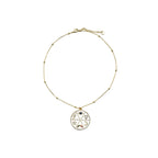 Collar con Circonita Multicolor acabado oro 18k - Thiem
