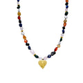 Collar con Multicolor Piedra Natural acabado oro 18k - Ilisen