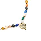 Collar con Multicolor Piedra Natural acabado oro 18k - Ilisen