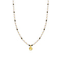Collar con Perla Blanca acabado oro 18k - Zizi