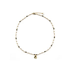 Collar con Perla Blanca acabado oro 18k - Zizi