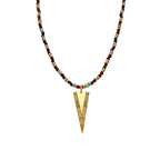 Collar con Circonita Multicolor acabado oro 18k - Colix