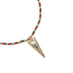 Collar con Circonita Multicolor acabado oro 18k - Colix