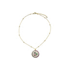 Collar con Circonita Multicolor acabado oro 18k - Purma