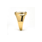 Anillo con Madreperla Blanca acabado oro 18k - Misau