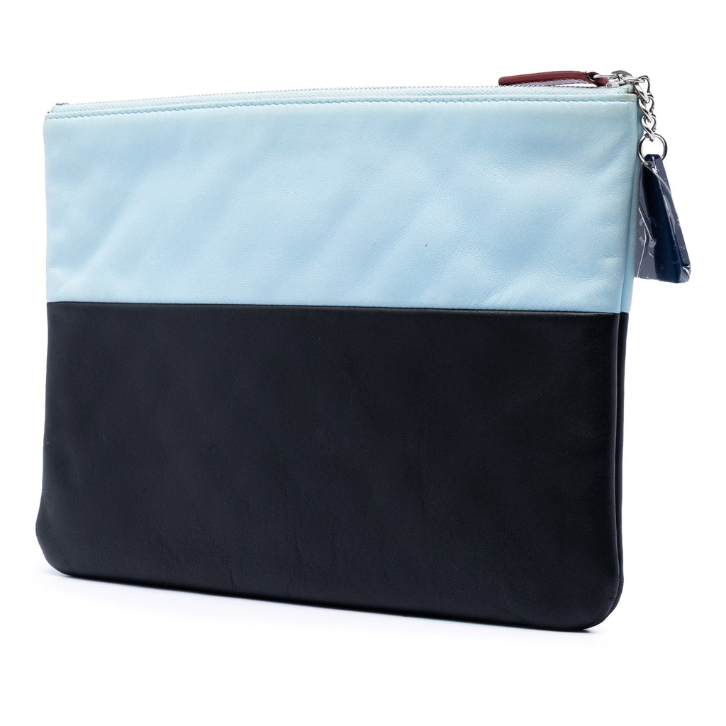Medium Lambskin Airlines O Case Clutch