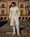 Parsi Jaal Sherwani Set By KYNAH, Luxury Indian Fashion & Bridal Wear