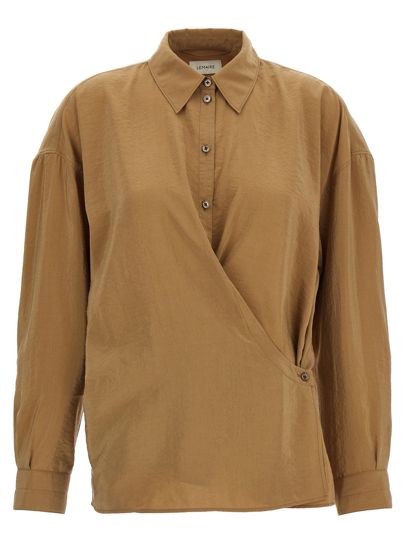 Lemaire Twisted Shirt — Camel